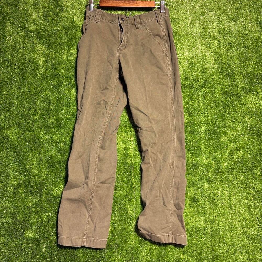 Carhartt Men's Brown and Khaki Trousers